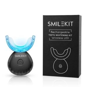 Wireless LED Dental Teeth Whitening Kits Portable Home Use Tooth Bleaching